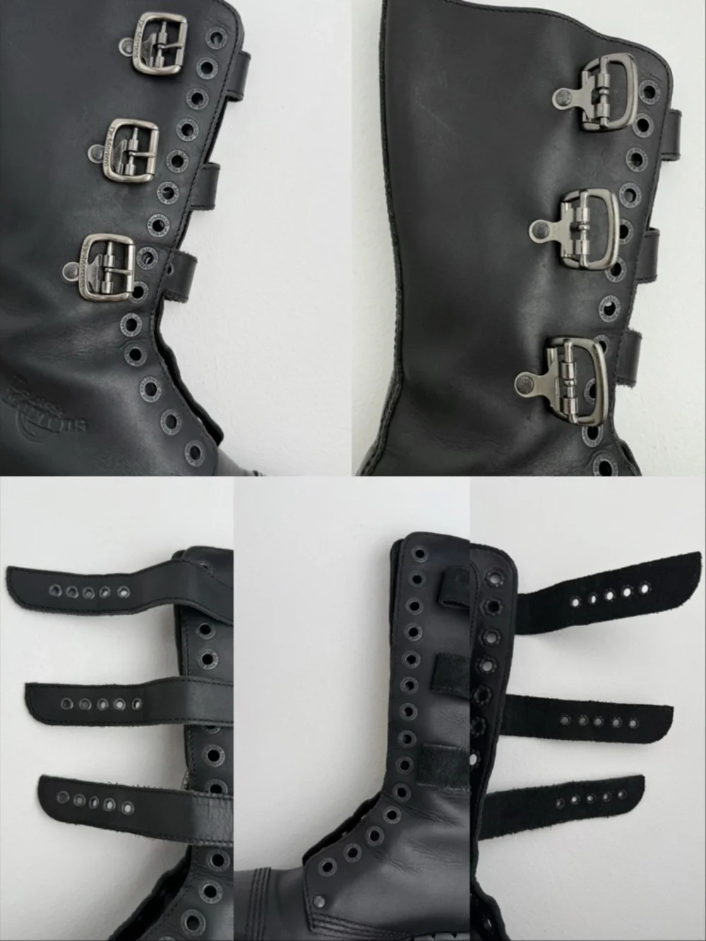 Vintage Dr. Martens 3A26 Holy Grail England Black Envy Platform Boots UK 4